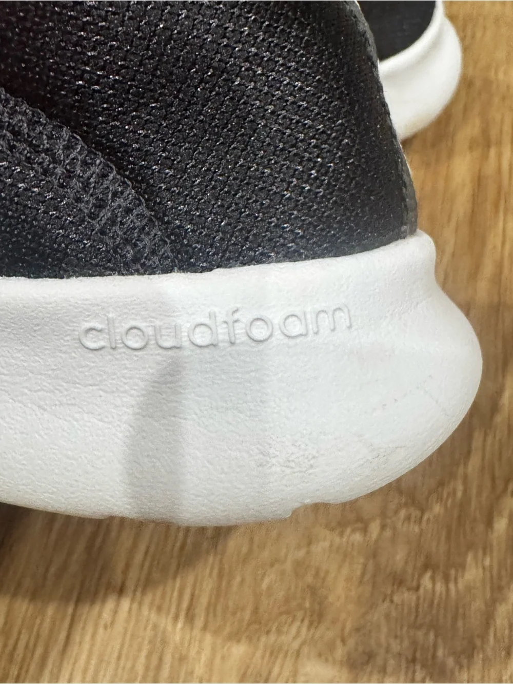 Adidas Cloudfoam Running Shoes Black White Sneakers Women’s Size 11